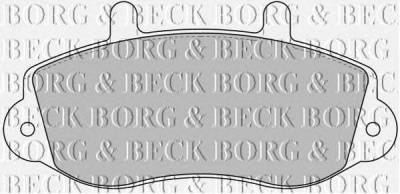 BORG & BECK bbp1638 -  Комплект тормозных колодок, дисковый тормоз